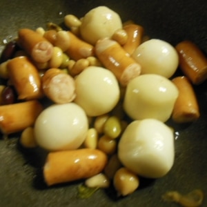 里芋と大豆の煮物